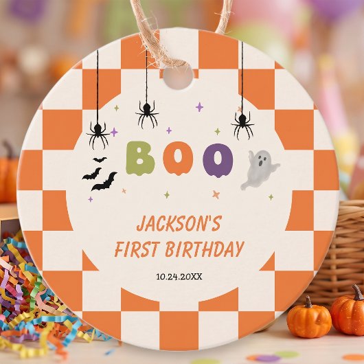 Halloween bunte Geburtstagsgeschenk-Tags Geschenkanhänger
