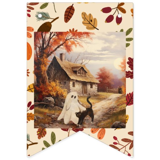 Halloween buntes Banner (Erste Fahne)