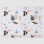 Halloween-buntes Geschäft Seidenpapier (Vorderseite)