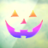 Halloween buntes Nebel lila Kürbislaterne Spaß Fensteraufkleber (Blatt 3)