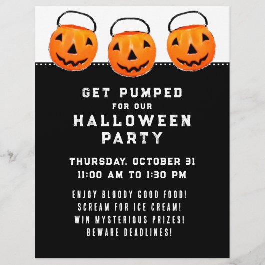Halloween-Bürofeier Flyer (Vorne)