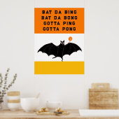 Halloween-Bürofeier Poster (Küche)