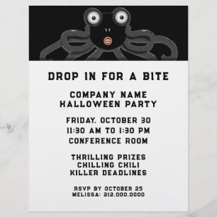 Halloween-Büroparty-Einladung Flyer