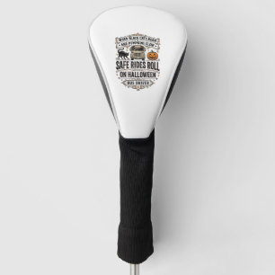 Halloween-Busfahrer Gruseliges Vintage-Stickerei-S Golf Headcover