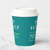 Halloween Business Aquamarin Paper Cup Pappbecher (Links)