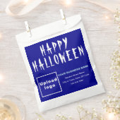 Halloween Business Blue Background Paper Bag Geschenktütchen (Ausgeschnitten)