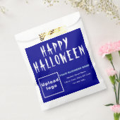 Halloween Business Blue Background Paper Bag Geschenktütchen (Versiegelt)