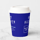 Halloween Business Blue Paper Cup Pappbecher (Links)
