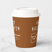 Halloween Business Brown Paper Cup Pappbecher (Links)