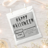 Halloween Business Grau Hintergrund Paper Bag Geschenktütchen (Ausgeschnitten)