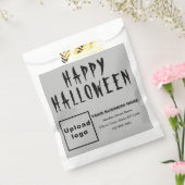 Halloween Business Grau Hintergrund Paper Bag Geschenktütchen (Versiegelt)