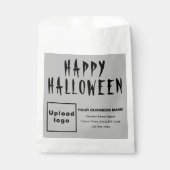 Halloween Business Grau Hintergrund Paper Bag Geschenktütchen (Vorderseite)
