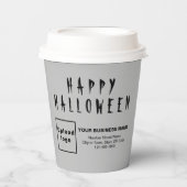 Halloween Business Gray Cup Pappbecher (Vorderseite)
