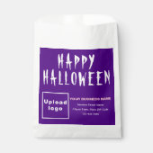 Halloween Business Lila Background Paper Bag Geschenktütchen (Vorderseite)