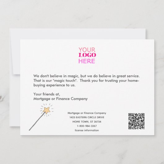 Halloween Business Mortgage Real Anwesen Vielen Da Karte (Rückseite)