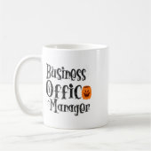 Halloween Business Office Manager Funny Front Pump Kaffeetasse (Links)