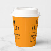 Halloween Business Orange Paper Cup Pappbecher (Rechts)