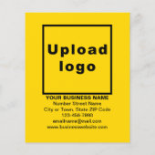 Halloween-Business-Verkauf auf dem Gelben Flyer (Hinten)