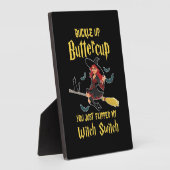 Halloween Buttercup Hexenschalter Fotoplatte (Seite)