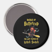 Halloween Buttercup Hexenschalter Magnet (Vorderseite/Rückseite)