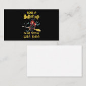 Halloween Buttercup Hexenschalter Visitenkarte (Vorne/Hinten)