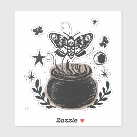 Halloween-Butterfly Aufkleber (Blatt)