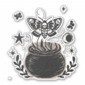 Halloween-Butterfly Aufkleber (Vorderseite)