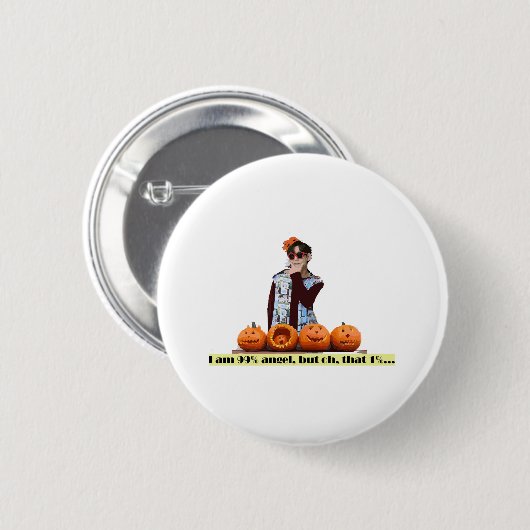 Halloween Button (Vorne & Hinten)