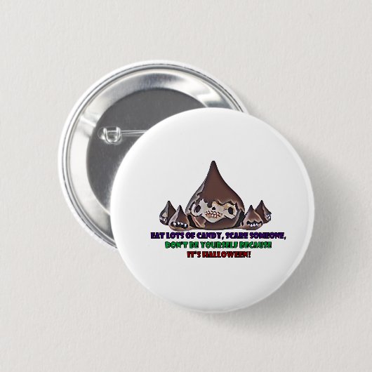 Halloween Button (Vorne & Hinten)