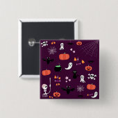 Halloween Button (Vorne & Hinten)
