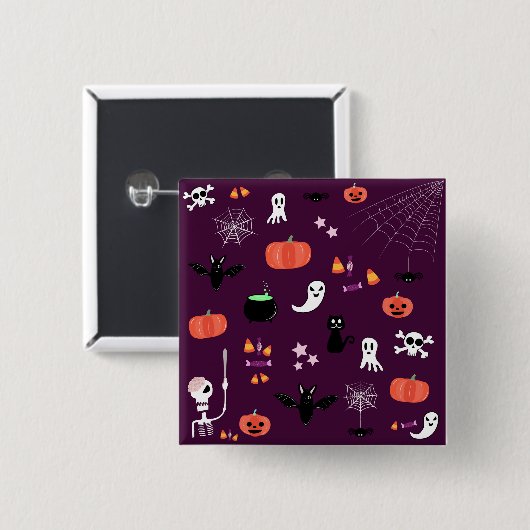 Halloween Button (Vorne & Hinten)