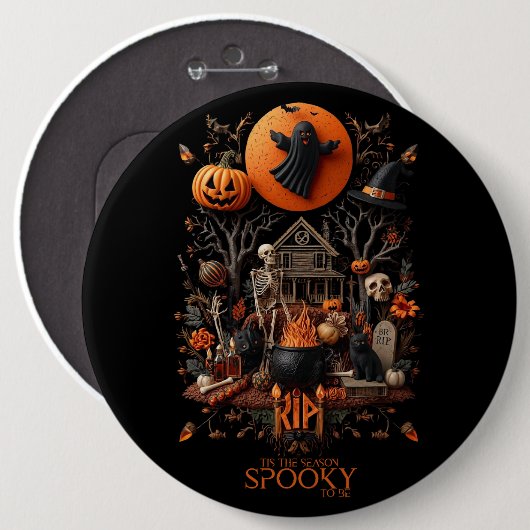 halloween button (Vorne & Hinten)