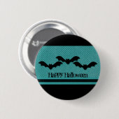 Halloween-Button, Aquamarin Button (Vorne & Hinten)