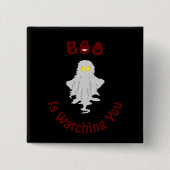 Halloween Button | Boo beobachtet dich (Vorderseite)
