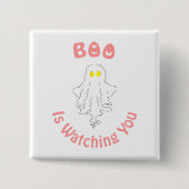Halloween Button | Boo beobachtet dich (Vorderseite)