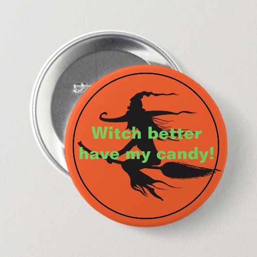 Halloween-Button Button (Vorne & Hinten)