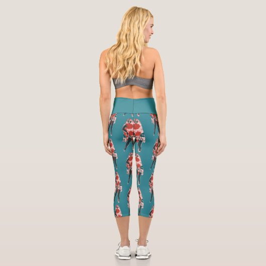 halloween Button Capri Leggings (Rückseite)