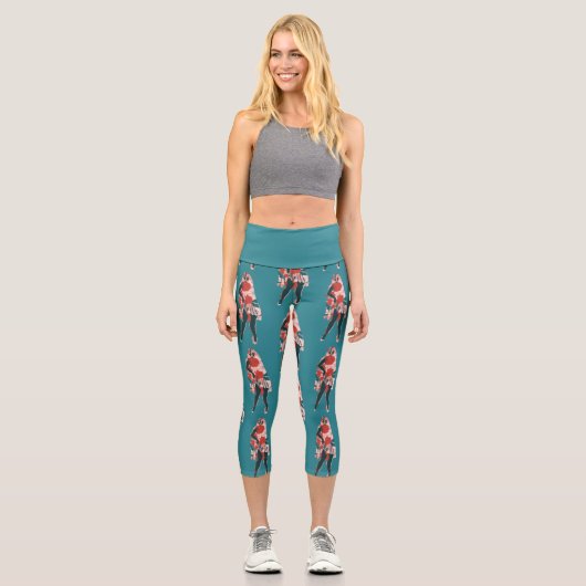 halloween Button Capri Leggings (Vorderseite)