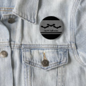 Halloween-Button für Creepy Bats, Light Grau Button (Beispiel)