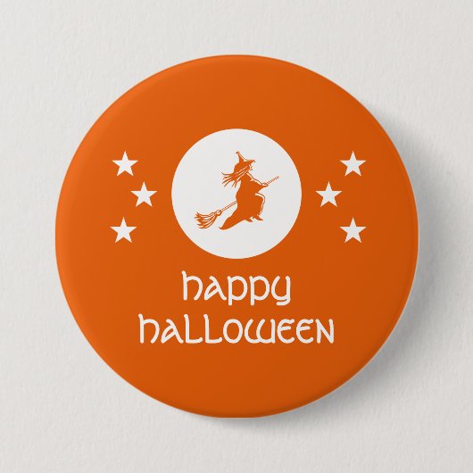Halloween Button, Orange Button (Vorderseite)