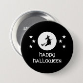 Halloween Button, schwarz Button (Vorne & Hinten)