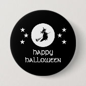 Halloween Button, schwarz Button (Vorderseite)