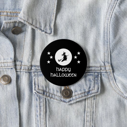 Halloween Button, schwarz Button (Beispiel)
