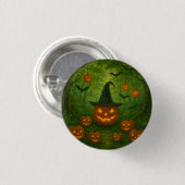 Halloween button that matches nature (Vorne & Hinten)