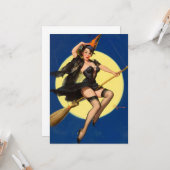 Halloween Button Up Girl Karte (Vorderseite/Rückseite Beispiel)