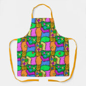 Halloween Buttons and Stitches Schürze (Vorderseite)