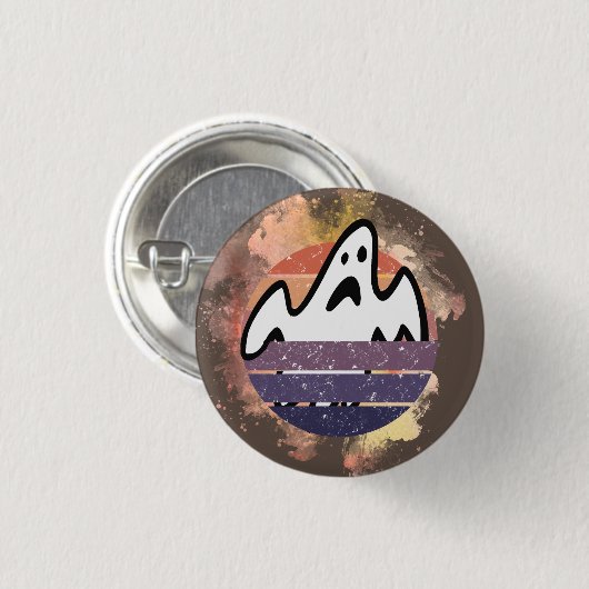 Halloween-Buttons, Grafik-Druck für White Sheet Gh Button (Vorne & Hinten)