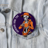 Halloween Buttons, Graveyard Grind Time Skelett Button (Beispiel)