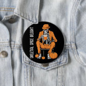 Halloween Buttons, spöttisches Gewürz im Skelett D Button (Beispiel)
