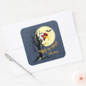 Halloween Buzzard Quadratischer Aufkleber (Umschlag)